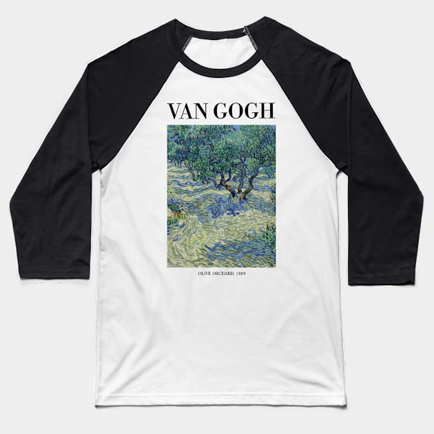 Van Gogh - Olive Orchard - Legended Baseball T-Shirt by Vincent Van Gogh T-Shirts